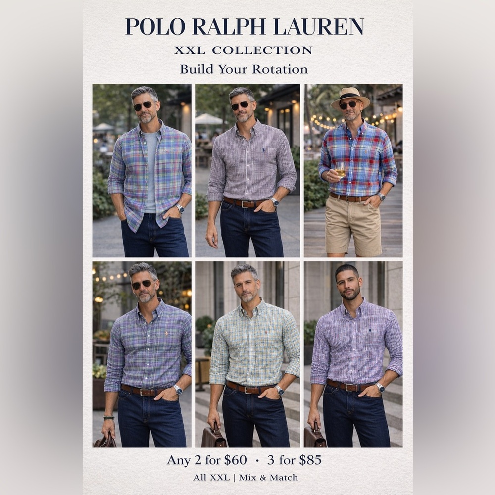 Polo Ralph Lauren XXL Collection | Build Your Rotation | 2 for $60